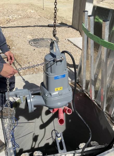 Mise en service d’une station d’eaux usées TOP 80 avec pompes Concertor